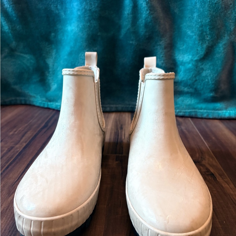 🤍 Sperry Top-Sider Ankle Boots | Cream | Size 8 | Waterproof 👢✨